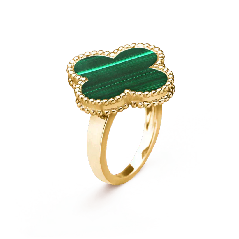 [⭐JeweliWhal]CLOVER MALACHITE RING