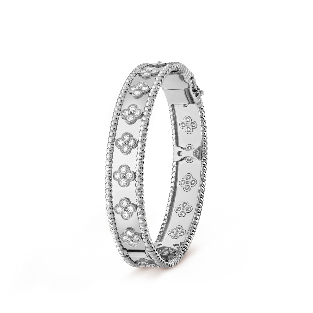 [⭐JeweliWhal]クローバーブレスレット 8mm ダイヤモンド