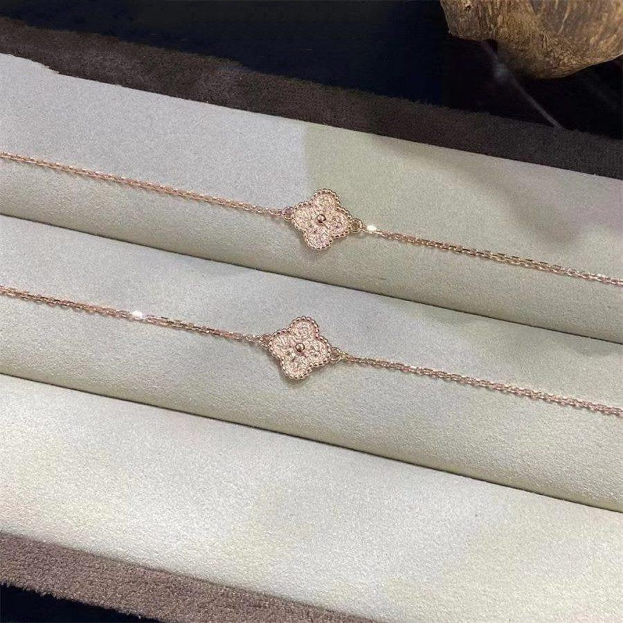 [⭐JeweliWhal]クローバーシングルフラワーブレスレット