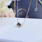 [⭐JeweliWhal]クローバー オニキス シングルフラワー ブレスレット