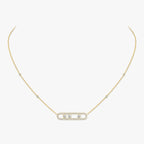 [⭐JeweliWhal] Move Pave_ Rose Gold Diamond Necklace