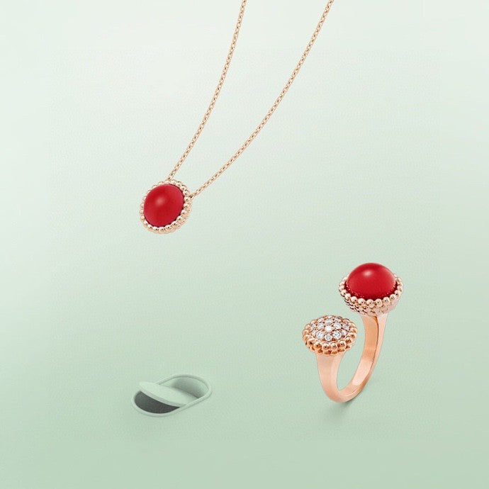 [⭐JeweliWhal]ペルレ クルール ダイヤモンド ローズゴールド ビトウィーン ザ フィンガーリング