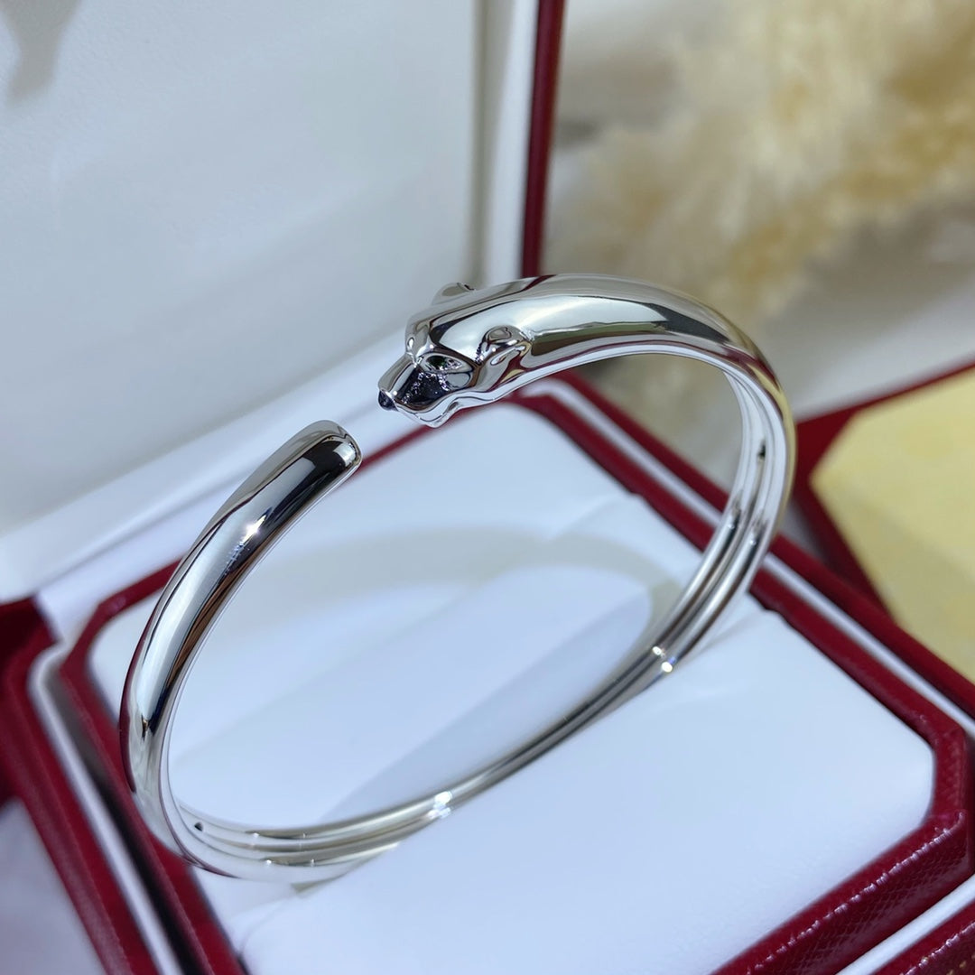 [⭐JeweliWhal]PANTHERE SILVER OPEN BRACELET