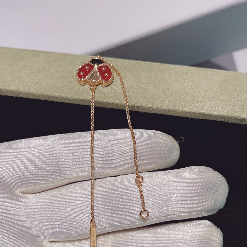 [⭐JeweliWhal]ラッキースプリング 1モチーフ ピンクゴールドブレスレット