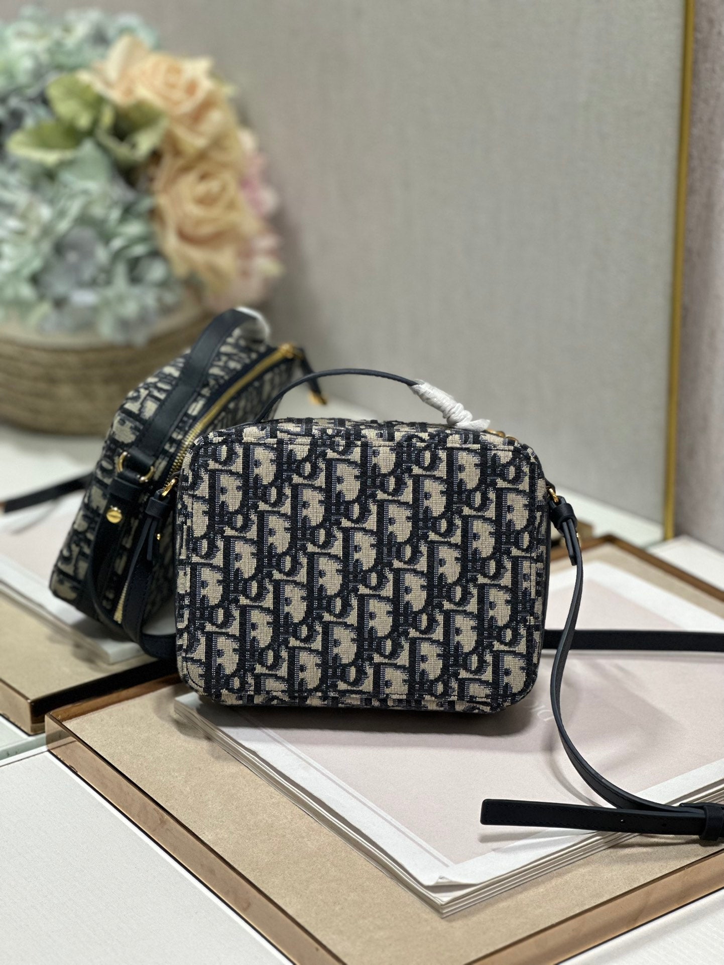 CD CARO 18CM ブルー 斜め刺繍