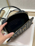 CD CARO 18CM ブルー 斜め刺繍