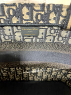 CD 新作 バスケットバッグ ブルー 斜め刺繍