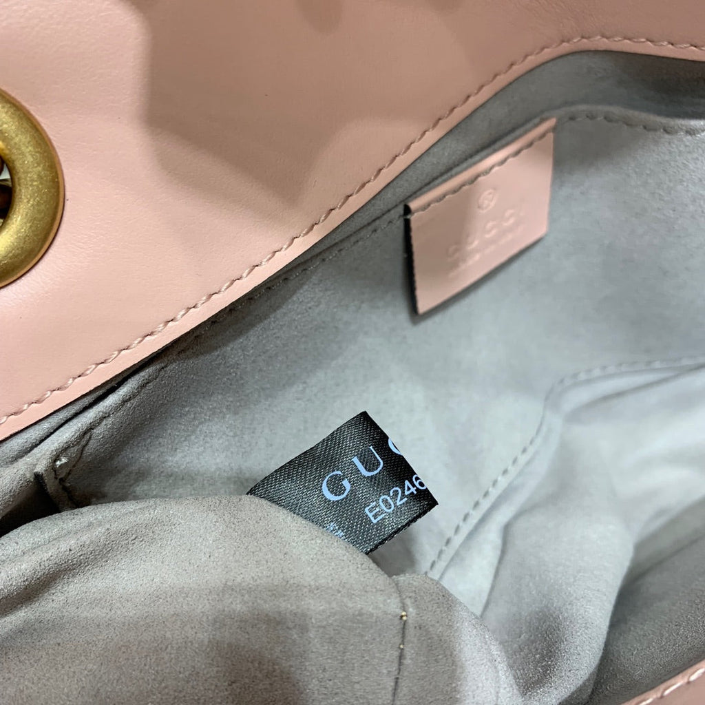 GGマーモント 22cm ピンクカーフスキン ゴールド金具