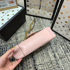 GGマーモント 22cm ピンクカーフスキン ゴールド金具