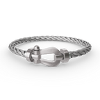 [⭐JeweliWhal]FORCE LARGE HORSESHOE NO DIAMOND BRACELET SILVER