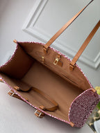 LV SINCE 1854 オンザゴー GM ボルドーレッド テキスタイル