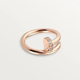 [⭐JeweliWhal]JUSTE リング 2.65mm ピンクゴールド ダイヤモンド